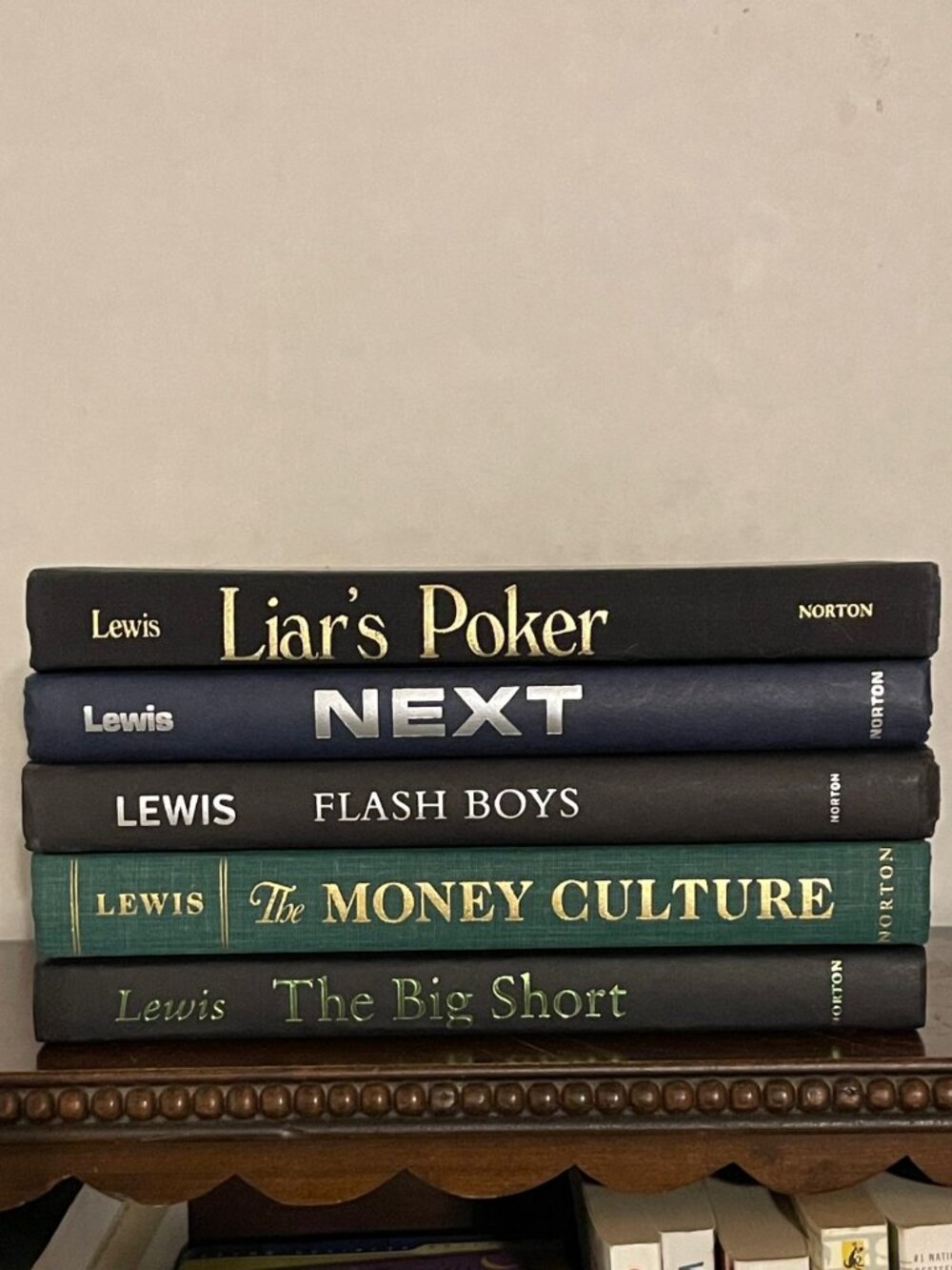 Michael Lewis books.  Liar’s Poker, Next, Flash Boys, The Money Culture